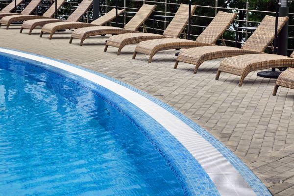 Poolside Hardscaping in Magnolia
