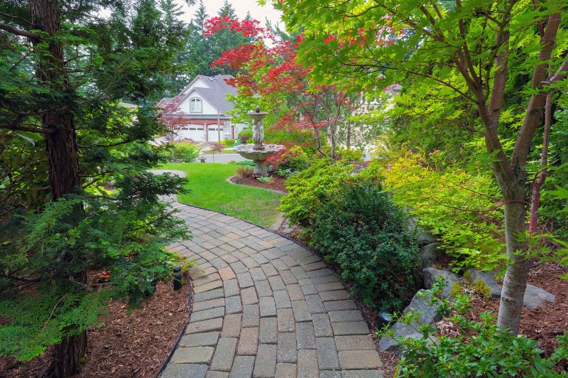 Charming Pavers Walkway